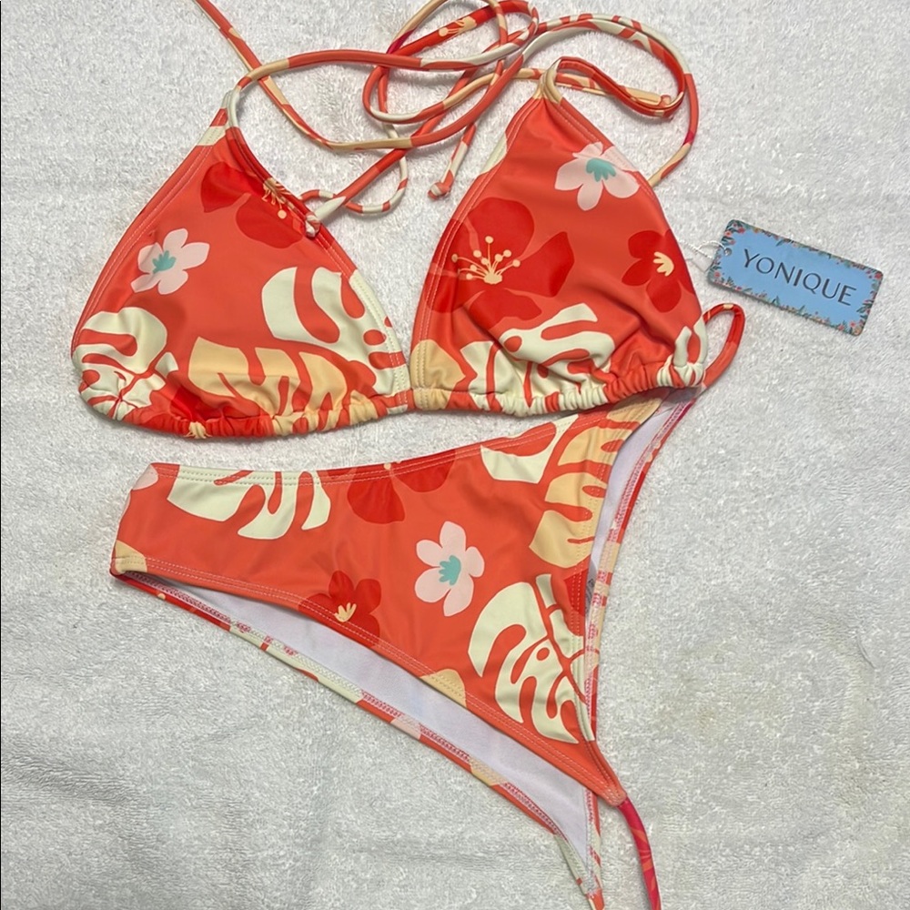 Younique Tropical Print Bikini Set